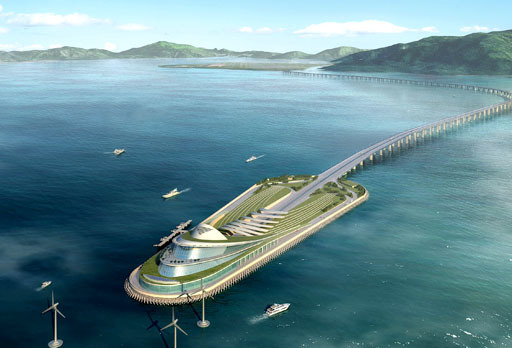 香港人(ren)工(gong)島出入境大(da)樓